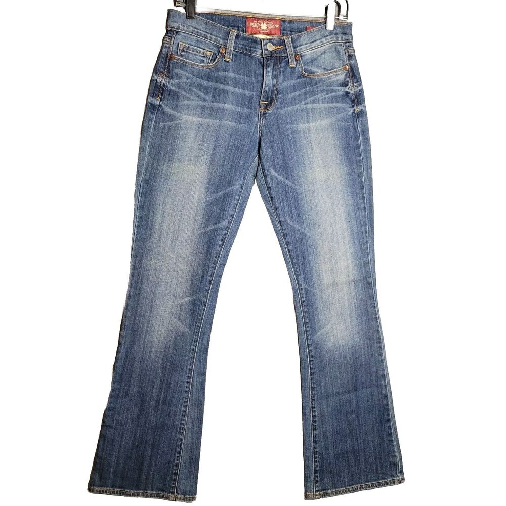 Lucky Brand Sofia Boot Cut Jeans Blue Stretch Womens 6 / 28 Cowgirl Western